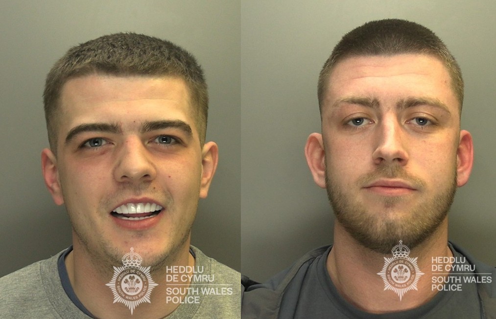 Police custody picture of Coran Davies and Dale Howell.