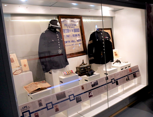 The Ernest Rollings display, Firing Line Museum, Cardiff