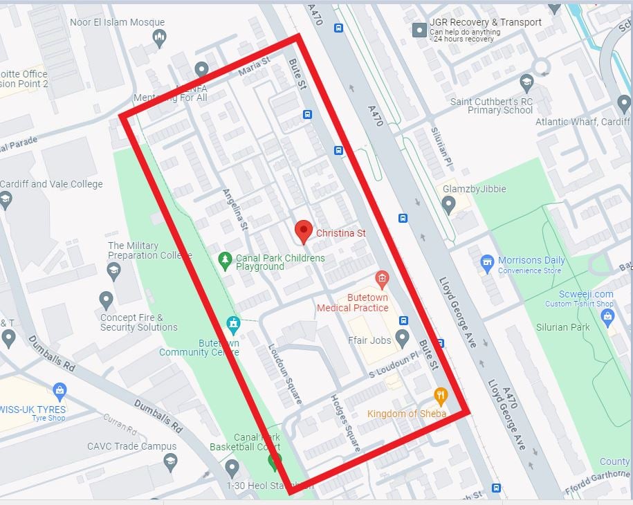 Butetown dispersal order.JPG